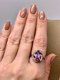 *КОЛЬЦО р.18 Аметист арт. R00086-552, (вес 3,92 г) - фото 336882 *КОЛЬЦО р.18 Аметист арт. R00086-552, (вес 3,92 г) - фото 336882