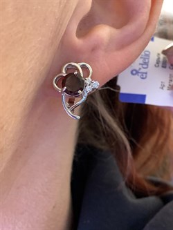 *СЕРЬГИ Гранат арт. E00068-513, (вес 5,95 г) - фото 336903 *СЕРЬГИ Гранат арт. E00068-513, (вес 5,95 г) - фото 336903