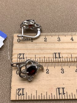 *СЕРЬГИ Гранат арт. E00068-513, (вес 5,95 г) - фото 336905 *СЕРЬГИ Гранат арт. E00068-513, (вес 5,95 г) - фото 336905