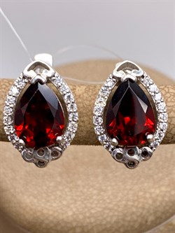 *Серьги Гранат арт. E00036-346, (вес 6,6 г) - фото 336908 *Серьги Гранат арт. E00036-346, (вес 6,6 г) - фото 336908