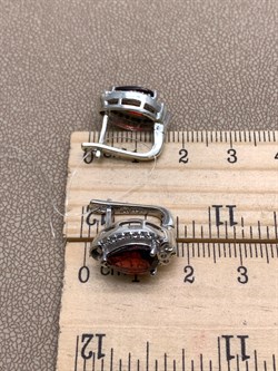 *Серьги Гранат арт. E00036-346, (вес 6,6 г) - фото 336911 *Серьги Гранат арт. E00036-346, (вес 6,6 г) - фото 336911