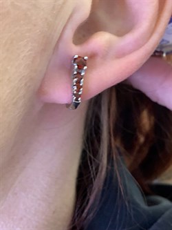 *СЕРЬГИ Гранат арт. E00513-565, (вес около 3,65 г) - фото 336915 *СЕРЬГИ Гранат арт. E00513-565, (вес около 3,65 г) - фото 336915