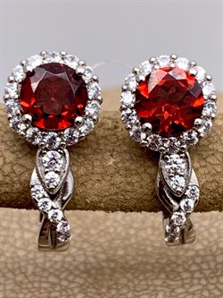 *СЕРЬГИ Гранат арт. E00508-117, (вес 4,2 г) - фото 336919 *СЕРЬГИ Гранат арт. E00508-117, (вес 4,2 г) - фото 336919