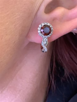 *СЕРЬГИ Гранат арт. E00508-117, (вес 4,2 г) - фото 336922 *СЕРЬГИ Гранат арт. E00508-117, (вес 4,2 г) - фото 336922