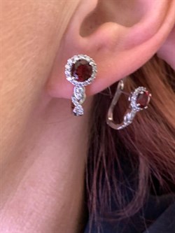 *СЕРЬГИ Гранат арт. E00508-117, (вес 4,2 г) - фото 336923 *СЕРЬГИ Гранат арт. E00508-117, (вес 4,2 г) - фото 336923