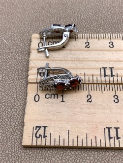 *Серьги Гранат арт. E00616-486 вес 3,43 г - фото 336929 *Серьги Гранат арт. E00616-486 вес 3,43 г - фото 336929