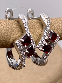 *СЕРЬГИ Гранат арт. E00405-621, (вес 4,19 г) - фото 336931 *СЕРЬГИ Гранат арт. E00405-621, (вес 4,19 г) - фото 336931