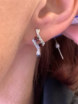 *СЕРЬГИ Гранат арт. E00405-621, (вес 4,19 г) - фото 336934 *СЕРЬГИ Гранат арт. E00405-621, (вес 4,19 г) - фото 336934