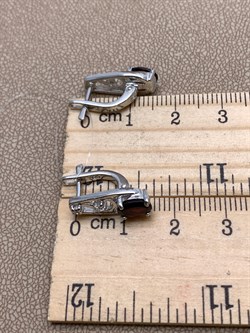 *СЕРЬГИ Гранат арт. E00018-627, (вес 3,88 г) - фото 336948 *СЕРЬГИ Гранат арт. E00018-627, (вес 3,88 г) - фото 336948