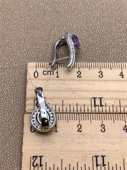 *СЕРЬГИ Аметист арт. E00097-687, (вес 4,53 г) - фото 336973 *СЕРЬГИ Аметист арт. E00097-687, (вес 4,53 г) - фото 336973