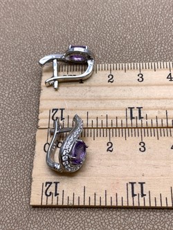 *СЕРЬГИ Аметист арт. E00097-687, (вес 4,53 г) - фото 336974 *СЕРЬГИ Аметист арт. E00097-687, (вес 4,53 г) - фото 336974