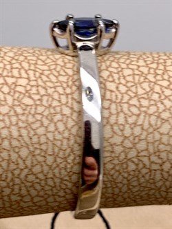 *Кольцо р.17,5 Сапфир иск арт. 01-2454/0ГТС-00-585 вес 1,92 г - фото 337016