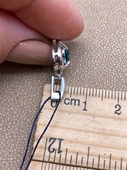 *Подвеска Сердце иск Топаз Лондон арт. 03-0918/ЮСТЛ-00-469 вес 1,95 г - фото 337026