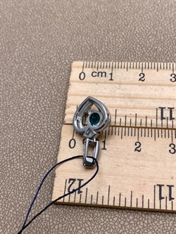 *Подвеска Сердце иск Топаз Лондон арт. 03-0918/ЮСТЛ-00-469 вес 1,95 г - фото 337027