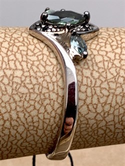 *Кольцо р.17,5 иск Турмалин арт. 01-2437/НСТН-07-516 вес 1,99 г - фото 337088