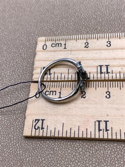 *Кольцо р.17,5 иск Турмалин арт. 01-2437/НСТН-07-516 вес 1,99 г - фото 337093