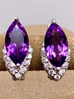 *Серьги Аметист арт. E00088-682 Вес 4,97 г - фото 337110 *Серьги Аметист арт. E00088-682 Вес 4,97 г - фото 337110