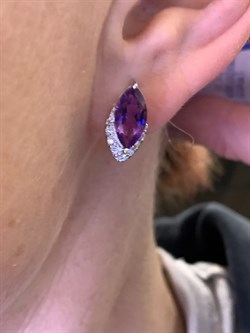 *Серьги Аметист арт. E00088-682 Вес 4,97 г - фото 337111 *Серьги Аметист арт. E00088-682 Вес 4,97 г - фото 337111