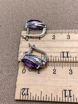 *Серьги Аметист арт. E00088-682 Вес 4,97 г - фото 337113 *Серьги Аметист арт. E00088-682 Вес 4,97 г - фото 337113