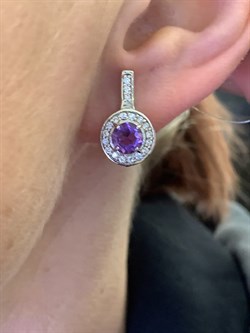 *Серьги Аметист арт. E00093-605 Вес 5,02 г - фото 337203 *Серьги Аметист арт. E00093-605 Вес 5,02 г - фото 337203