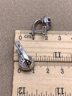 *Серьги Аметист арт. E00093-605 Вес 5,02 г - фото 337204 *Серьги Аметист арт. E00093-605 Вес 5,02 г - фото 337204