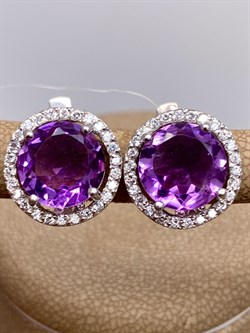 *СЕРЬГИ Аметист арт. E00043-347, (вес 6,65 г) - фото 337211 *СЕРЬГИ Аметист арт. E00043-347, (вес 6,65 г) - фото 337211