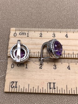 *СЕРЬГИ Аметист арт. E00043-347, (вес 6,65 г) - фото 337213 *СЕРЬГИ Аметист арт. E00043-347, (вес 6,65 г) - фото 337213