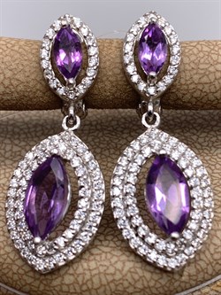 *СЕРЬГИ Аметист арт. E00017-209, (вес 5,98 г) - фото 337235 *СЕРЬГИ Аметист арт. E00017-209, (вес 5,98 г) - фото 337235