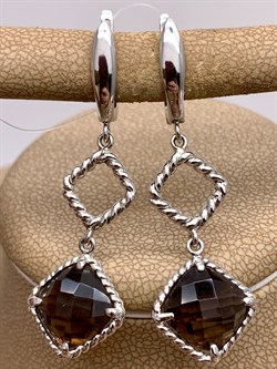 *Серьги Раухтопаз Дымчатый Кварц арт. E00485-798 Вес 5,87 г - фото 337251 *Серьги Раухтопаз Дымчатый Кварц арт. E00485-798 Вес 5,87 г - фото 337251