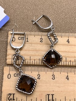 *Серьги Раухтопаз Дымчатый Кварц арт. E00485-798 Вес 5,87 г - фото 337255 *Серьги Раухтопаз Дымчатый Кварц арт. E00485-798 Вес 5,87 г - фото 337255