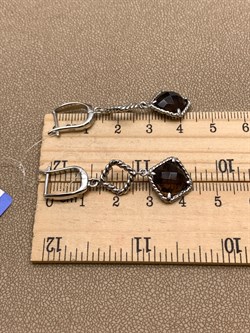 *Серьги Раухтопаз Дымчатый Кварц арт. E00485-798 Вес 5,87 г - фото 337256 *Серьги Раухтопаз Дымчатый Кварц арт. E00485-798 Вес 5,87 г - фото 337256