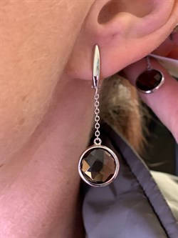 *СЕРЬГИ Раухтопаз Дымчатый Кварц арт. E00181-500, (вес 4,83 г) - фото 337259 *СЕРЬГИ Раухтопаз Дымчатый Кварц арт. E00181-500, (вес 4,83 г) - фото 337259