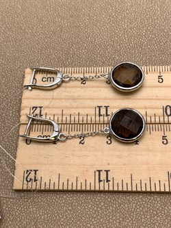 *СЕРЬГИ Раухтопаз Дымчатый Кварц арт. E00181-500, (вес 4,83 г) - фото 337261 *СЕРЬГИ Раухтопаз Дымчатый Кварц арт. E00181-500, (вес 4,83 г) - фото 337261