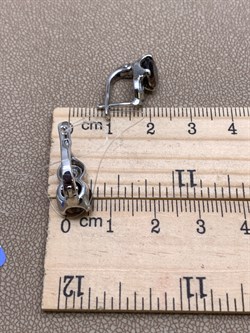 *Серьги Раухтопаз Дымчатый Кварц  арт. E00222-769, (вес 4,01 г) - фото 337285