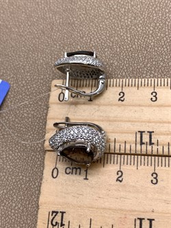 *СЕРЬГИ Раухтопаз Дымчатый Кварц арт. E00633-594, (вес 5,81 г) - фото 337292