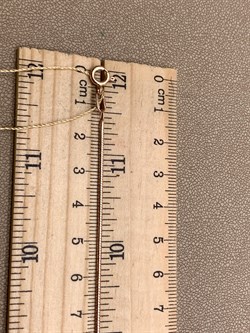 *Браслет р.18 Снейк цв Красное арт. БП150УКА1П-А51-797 Вес 3,29 г - фото 337322