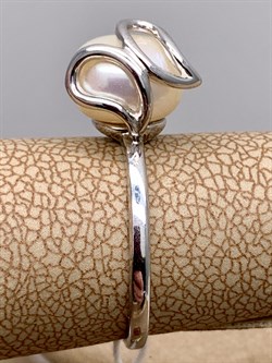 *Кольцо р.16,5 Белый Жемчуг арт. PI-R02513-X-W-W-X-X-205 вес 2,85 г - фото 337477