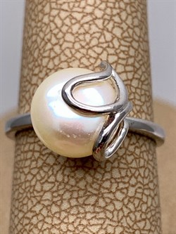 *Кольцо р.16,5 Белый Жемчуг арт. PI-R02513-X-W-W-X-X-205 вес 2,85 г - фото 337478