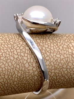 *Кольцо р.16,5 Белый Жемчуг арт. PI-R02529-X-W-W-X-W-312 вес 3,17 г - фото 337497