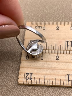 *Кольцо р.16,5 Белый Жемчуг арт. PI-R02529-X-W-W-X-W-312 вес 3,17 г - фото 337500