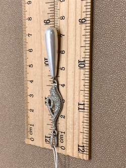 *Подвеска Белый Жемчуг иск арт. 22SH079-353 вес 5,3 г - фото 337523 *Подвеска Белый Жемчуг иск арт. 22SH079-353 вес 5,3 г - фото 337523