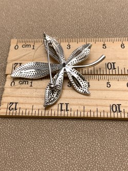 *Брошь Белый Жемчуг Фианит арт. PI-Br02434-X-W-PN-X-W-949 вес 8,3 г - фото 337533 *Брошь Белый Жемчуг Фианит арт. PI-Br02434-X-W-PN-X-W-949 вес 8,3 г - фото 337533