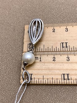 *Подвеска Белый Жемчуг арт. J2SP01823-148 вес 6,2 г - фото 337545