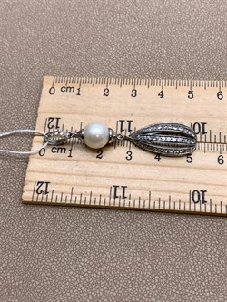 *Подвеска Белый Жемчуг арт. J2SP01823-148 вес 6,2 г - фото 337546