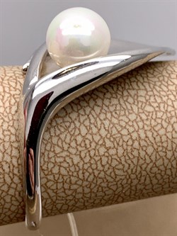 *Кольцо р.19,5 Белый Жемчуг арт. PI-R01306-X-W-PS-X-X-092 вес 5,8 г - фото 337565