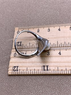 *Кольцо р.19,5 Белый Жемчуг арт. PI-R01306-X-W-PS-X-X-092 вес 5,8 г - фото 337570