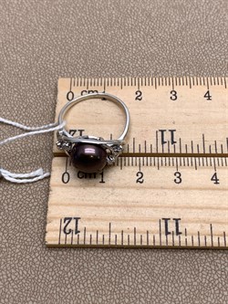 *Кольцо р.17,5 Шоколадный Жемчуг д.9,5*10мм арт. 1.0674.0.b-207 Вес 3,36 г - фото 337589 *Кольцо р.17,5 Шоколадный Жемчуг д.9,5*10мм арт. 1.0674.0.b-207 Вес 3,36 г - фото 337589