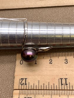 *Кольцо р.18,5 Черный Жемчуг д.10,5*11мм арт. 1.0316.0.b-008 Вес 3,48 г - фото 337608 *Кольцо р.18,5 Черный Жемчуг д.10,5*11мм арт. 1.0316.0.b-008 Вес 3,48 г - фото 337608