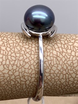 *Кольцо р.16,5 Черный Жемчуг д.7,5*8мм арт. 1.0021.0.b-109 Вес 2,36 г - фото 337650 *Кольцо р.16,5 Черный Жемчуг д.7,5*8мм арт. 1.0021.0.b-109 Вес 2,36 г - фото 337650