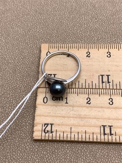 *Кольцо р.16,5 Черный Жемчуг д.7,5*8мм арт. 1.0021.0.b-109 Вес 2,36 г - фото 337654 *Кольцо р.16,5 Черный Жемчуг д.7,5*8мм арт. 1.0021.0.b-109 Вес 2,36 г - фото 337654